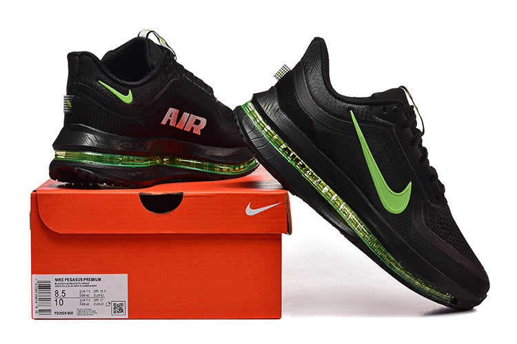 Nike Pegasus Premium Sneakers - Black & Lime Green