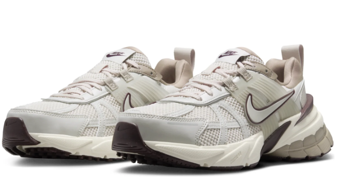 Nike V2K Run Women's Sneakers – Light Greenish Brown & Khaki