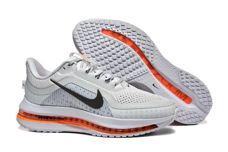 Nike Pegasus Premium Sneakers - Light Grey, Black & Orange