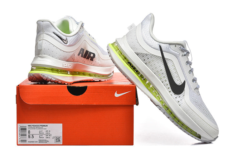 Nike Pegasus Premium Sneakers - White, Black & Volt