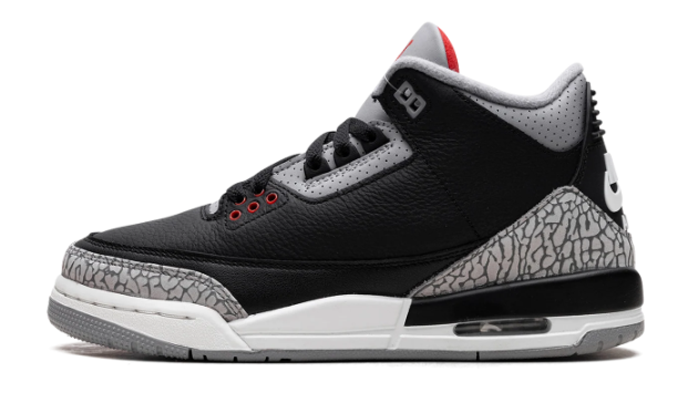 Air Jordan 3 GS Kids' Sneakers – Black Cement