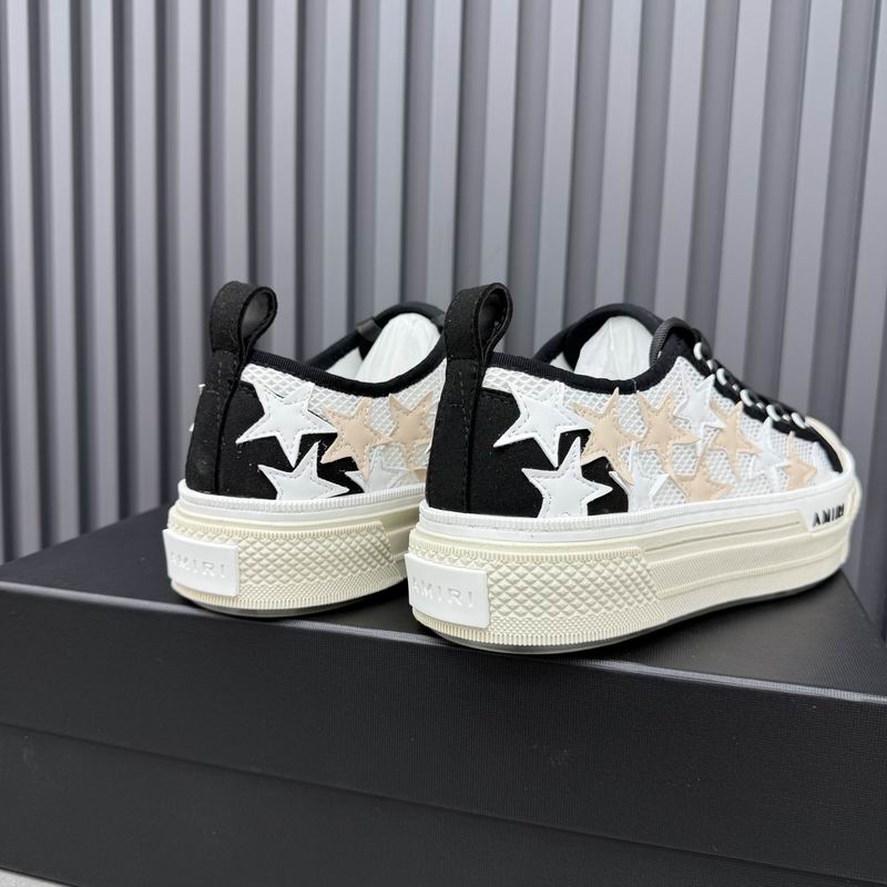 AMIRI Star Detail Low-Top Sneakers – Black & Cream