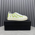 AMIRI Star Detail Low-Top Sneakers – Lime Green & White