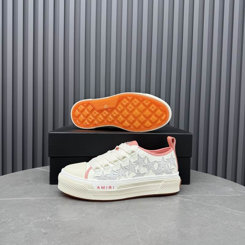 AMIRI Star Detail Low-Top Sneakers – White & Pink