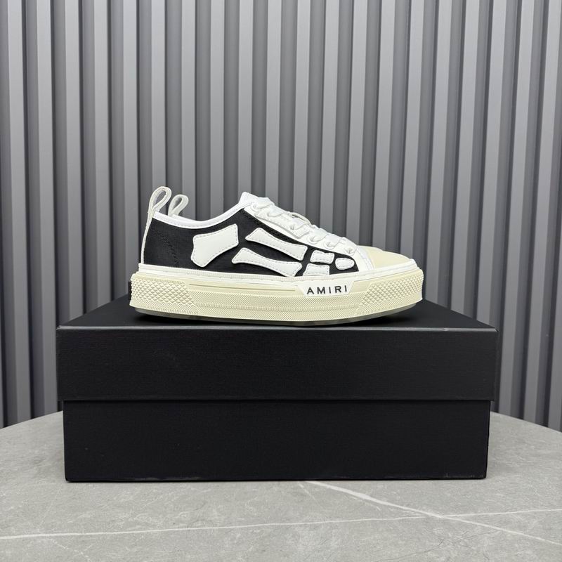 AMIRI Skeleton Low-Top Sneakers – Black & White
