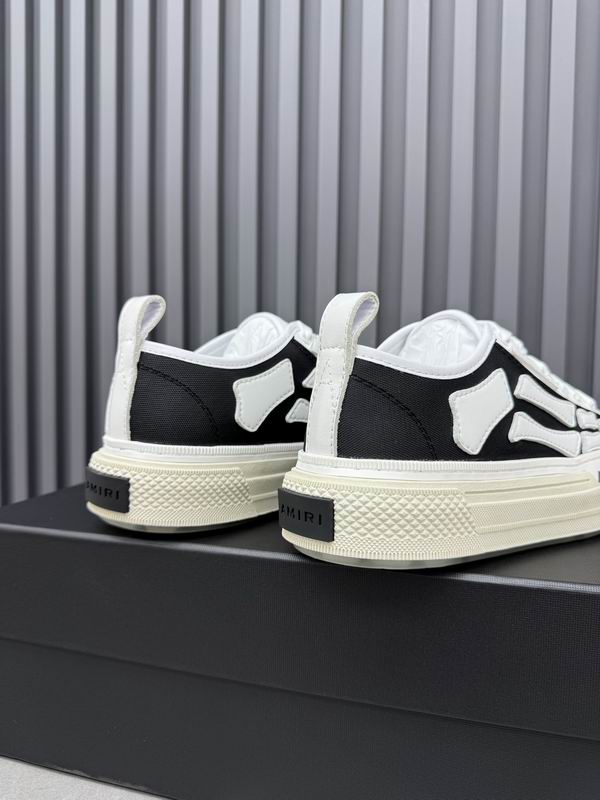AMIRI Skeleton Low-Top Sneakers – Black & White
