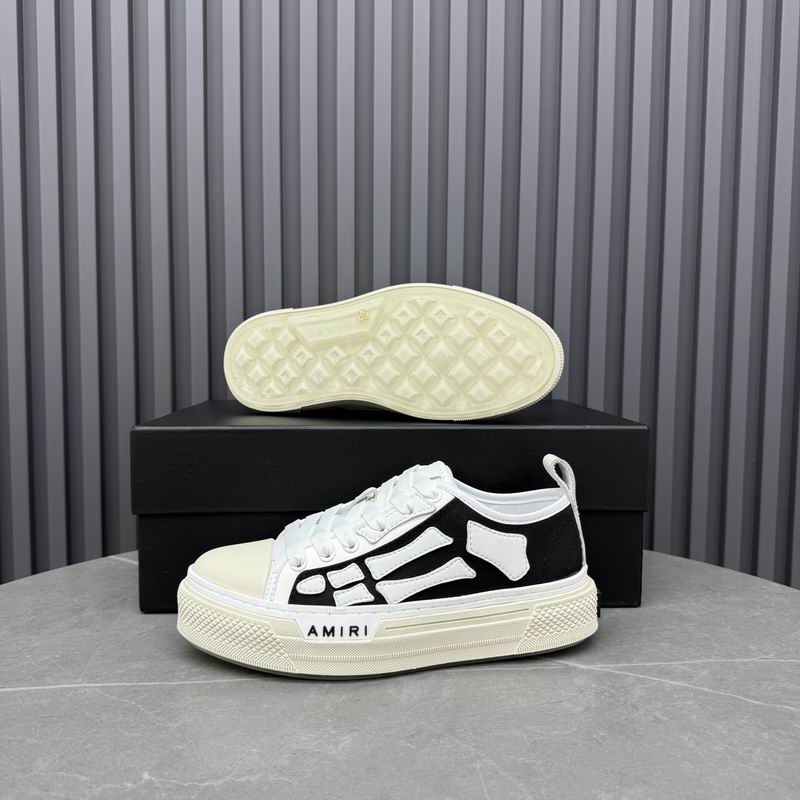 AMIRI Skeleton Low-Top Sneakers – Black & White