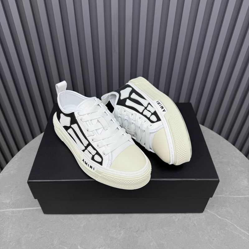 AMIRI Skeleton Low-Top Sneakers – Black & White