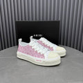 AMIRI Patterned Low-Top Sneakers – Pink & White