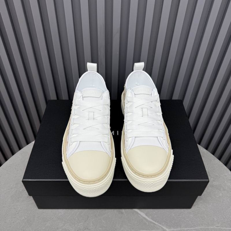 AMIRI Star Detail Low-Top Sneakers – White & Silver-Tone