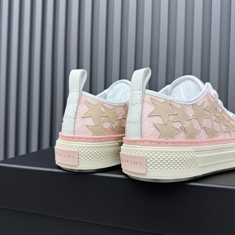 AMIRI Star Detail Low-Top Sneakers – Pink & Beige