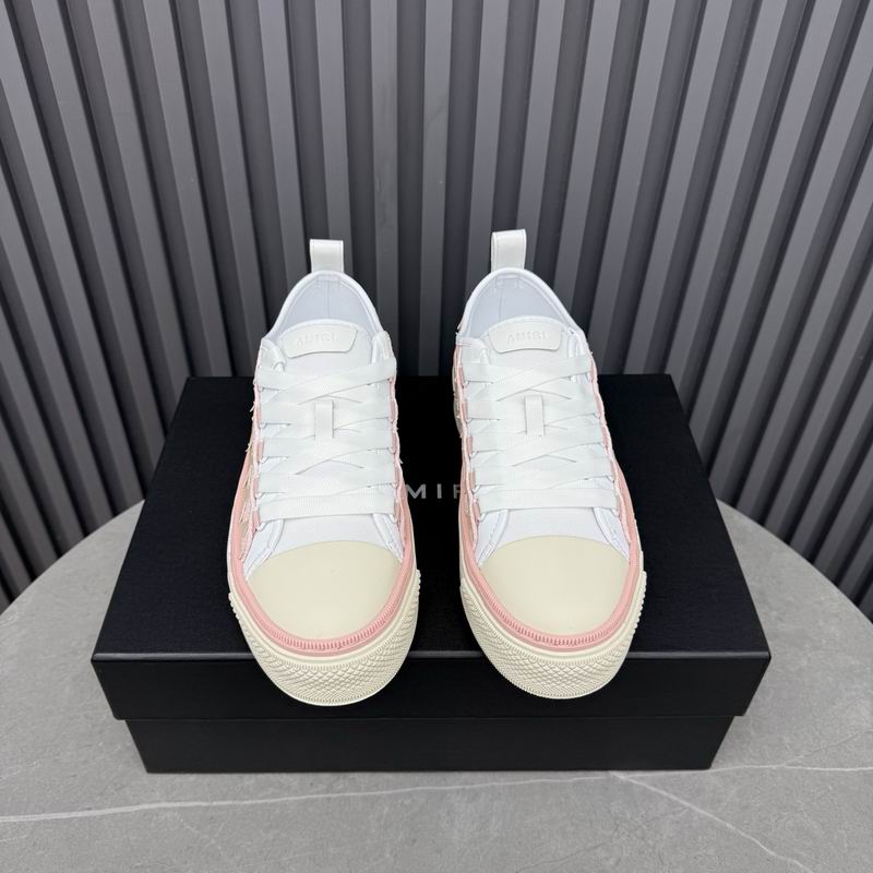 AMIRI Star Detail Low-Top Sneakers – Pink & Beige