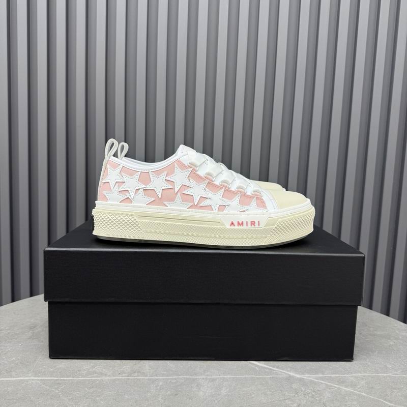 AMIRI Star Detail Low-Top Sneakers – Pink & White