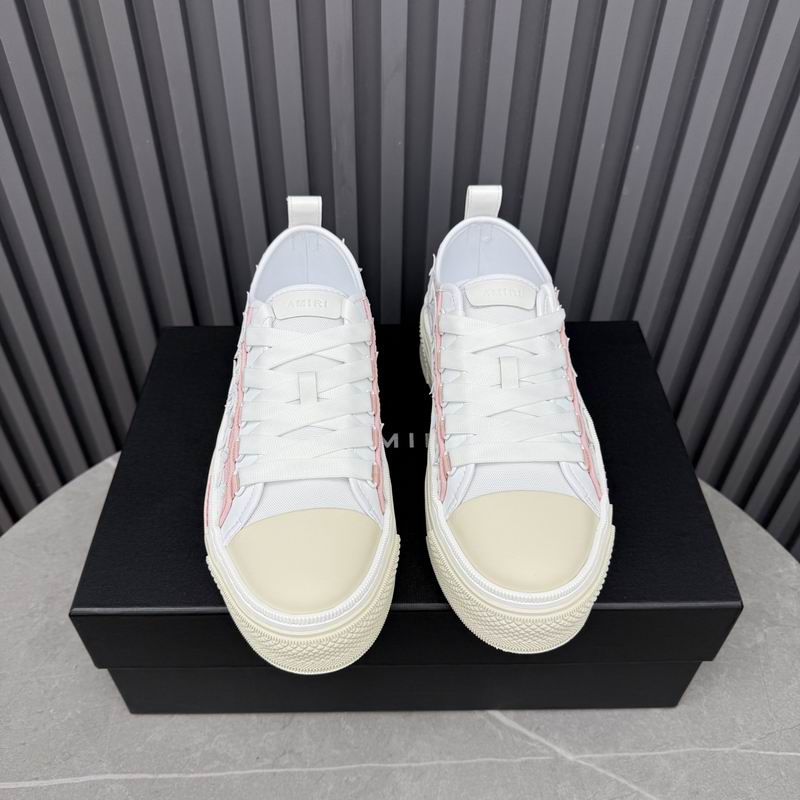 AMIRI Star Detail Low-Top Sneakers – Pink & White