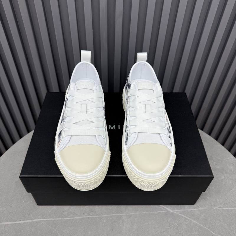 AMIRI Checkerboard Low-Top Sneakers – Black & White