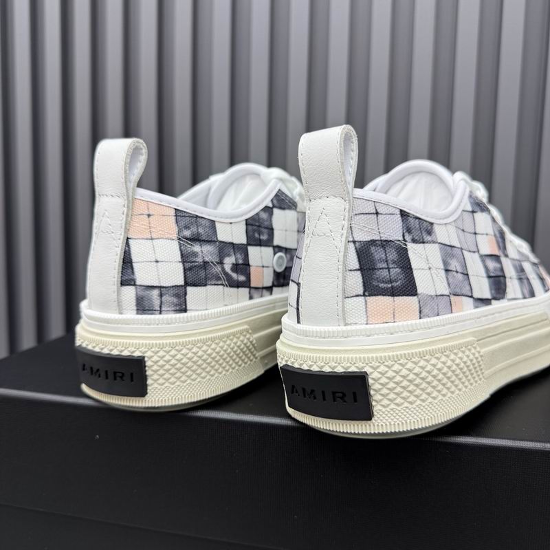 AMIRI Checkerboard Low-Top Sneakers – Black & White