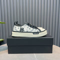 AMIRI Bandana Print Low-Top Sneakers – Black & White
