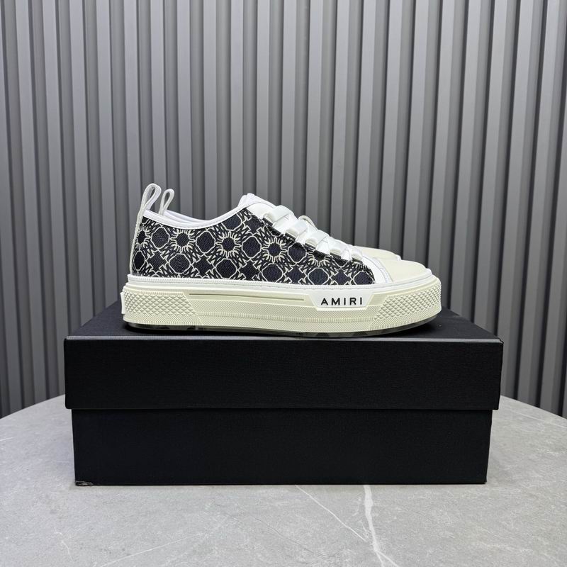AMIRI Patterned Low-Top Sneakers – Black & White
