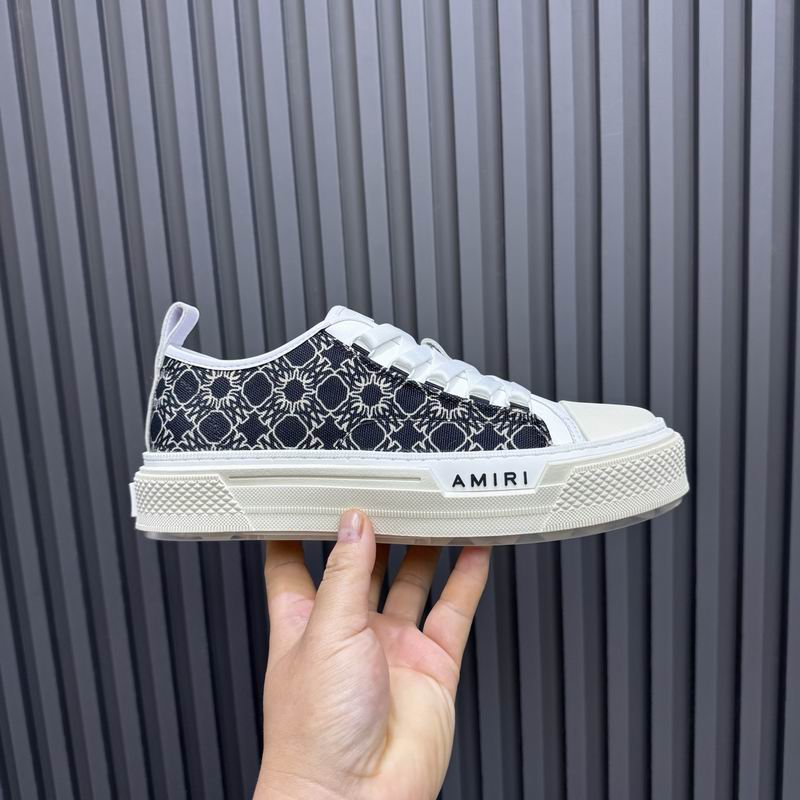 AMIRI Patterned Low-Top Sneakers – Black & White