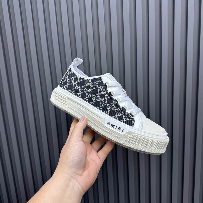 AMIRI Patterned Low-Top Sneakers – Black & White