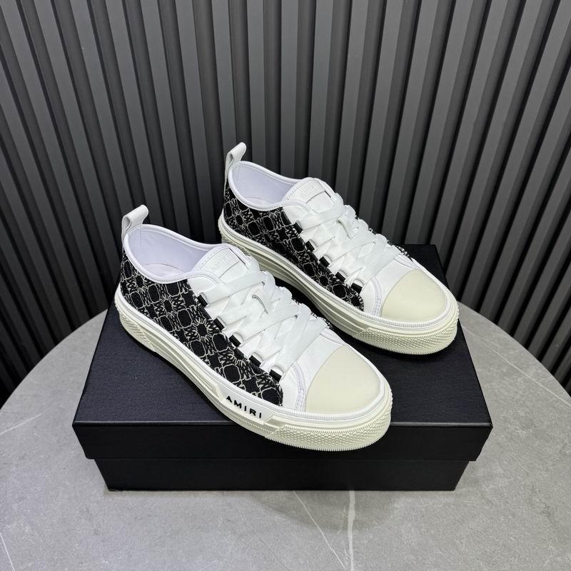 AMIRI Patterned Low-Top Sneakers – Black & White