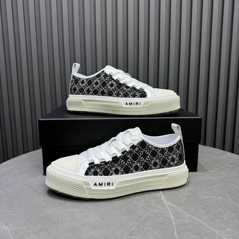 AMIRI Patterned Low-Top Sneakers – Black & White