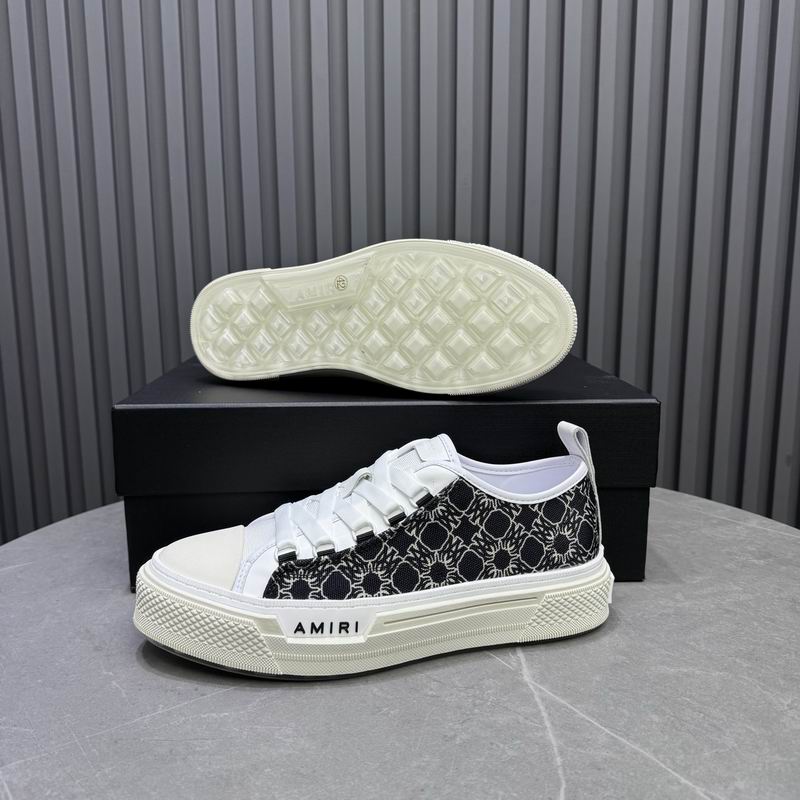 AMIRI Patterned Low-Top Sneakers – Black & White