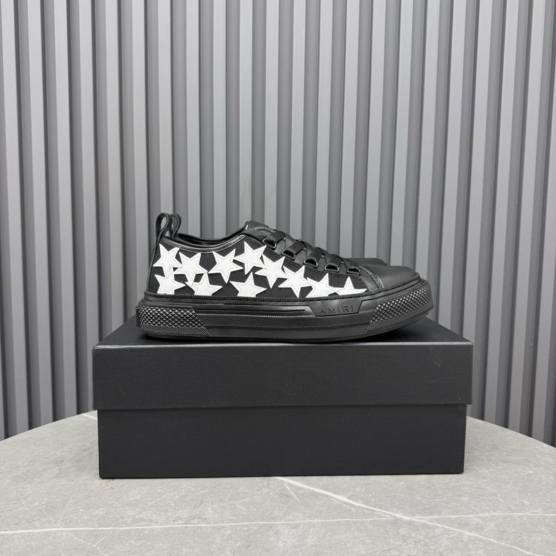 AMIRI Star Detail Low-Top Sneakers – Black & White