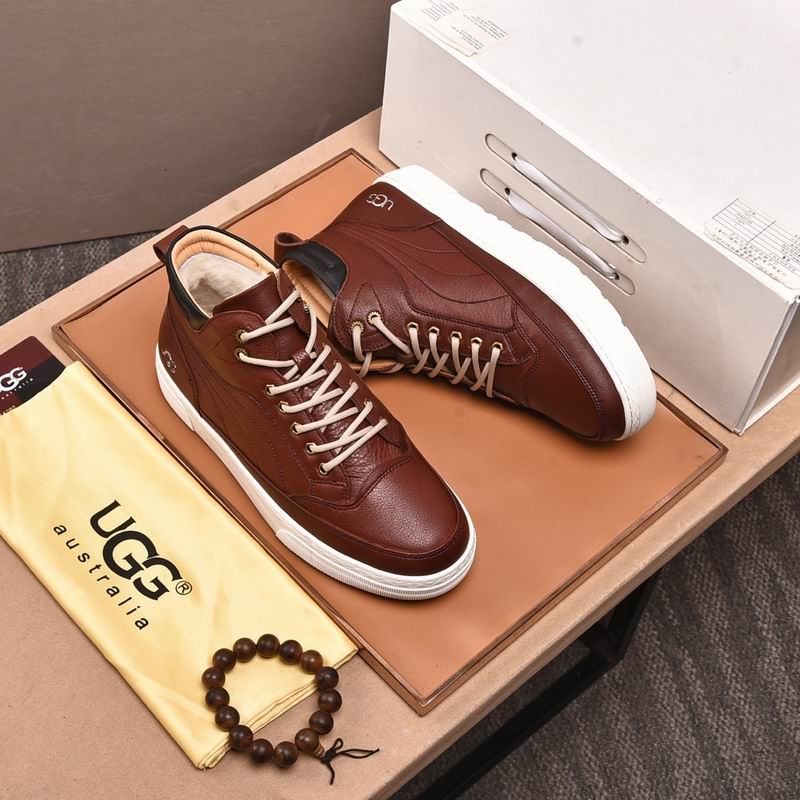 UGG High-Top Lace-Up Sneakers - Brown
