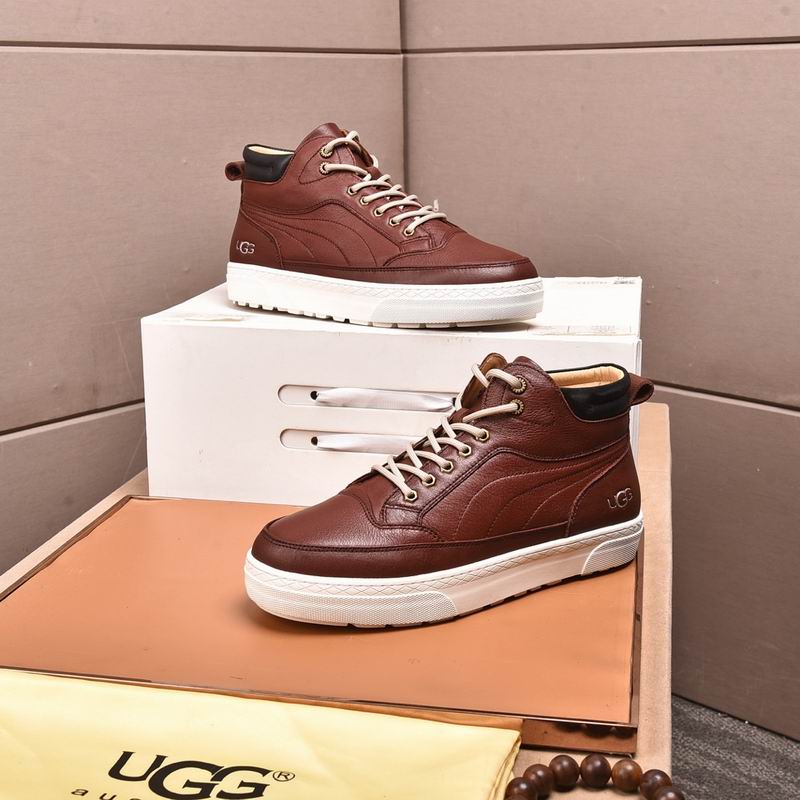 UGG High-Top Lace-Up Sneakers - Brown