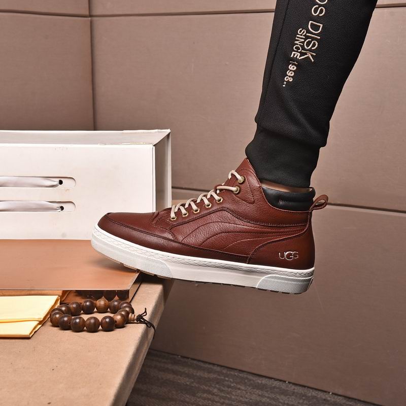 UGG High-Top Lace-Up Sneakers - Brown