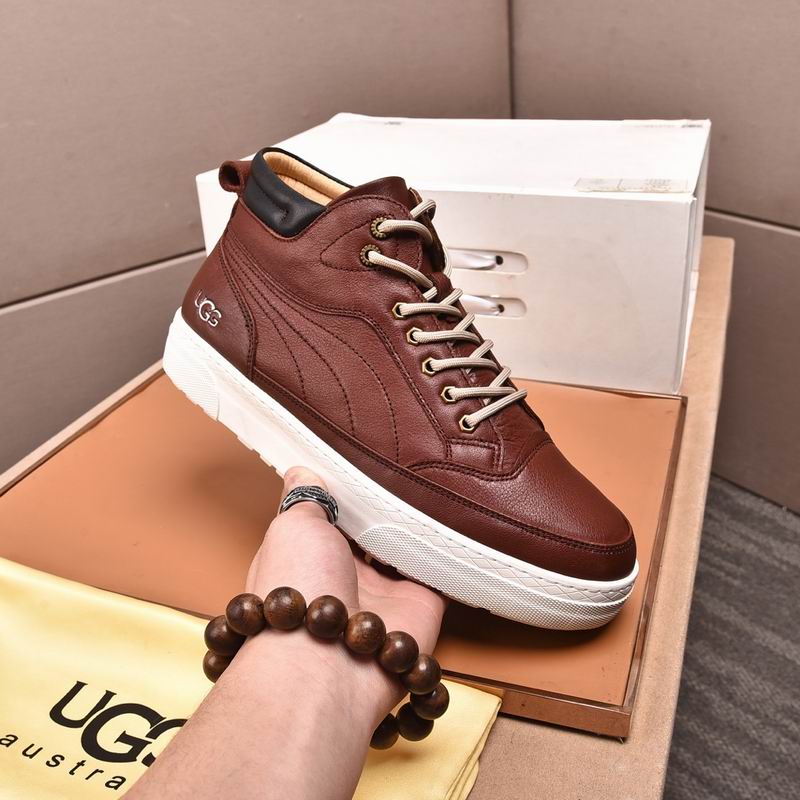UGG High-Top Lace-Up Sneakers - Brown