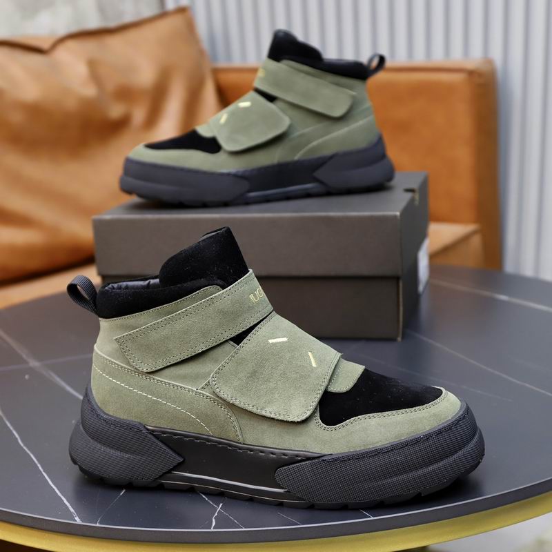 UGG High-Top Strap Sneakers - Sage Green & Black