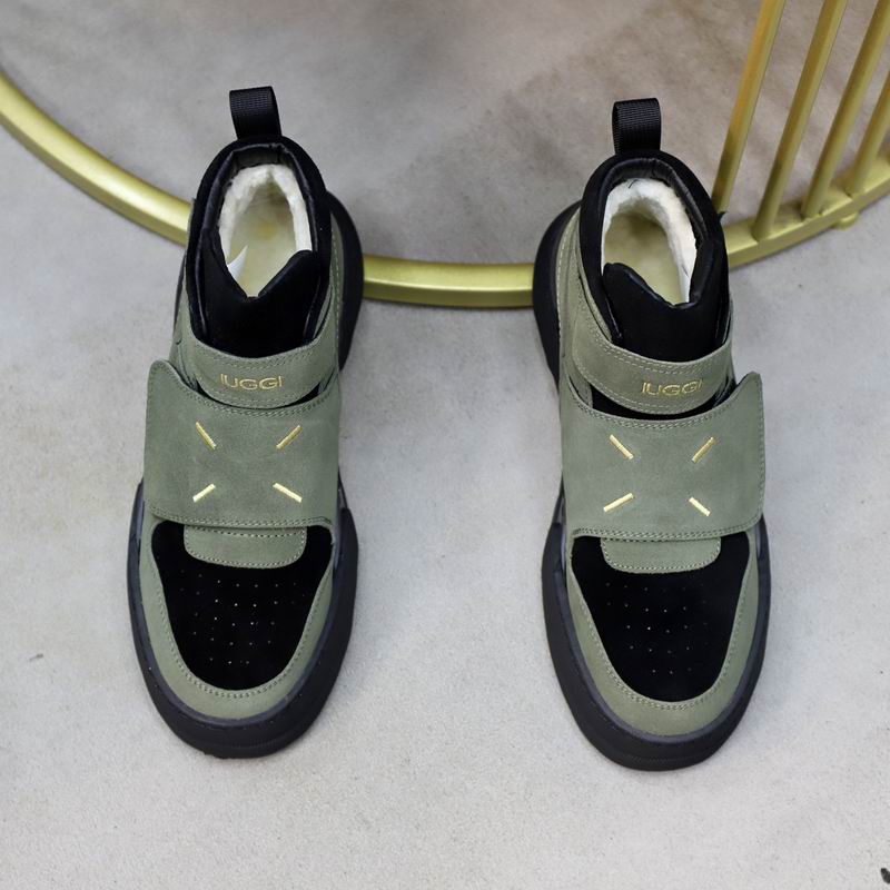 UGG High-Top Strap Sneakers - Sage Green & Black