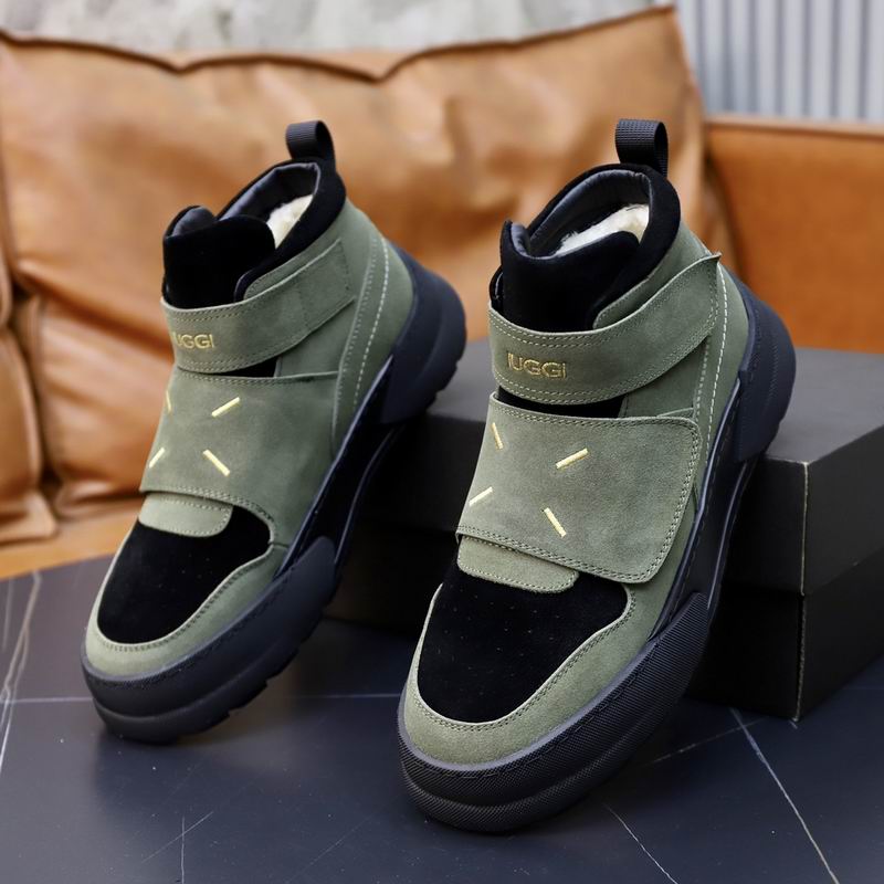 UGG High-Top Strap Sneakers - Sage Green & Black