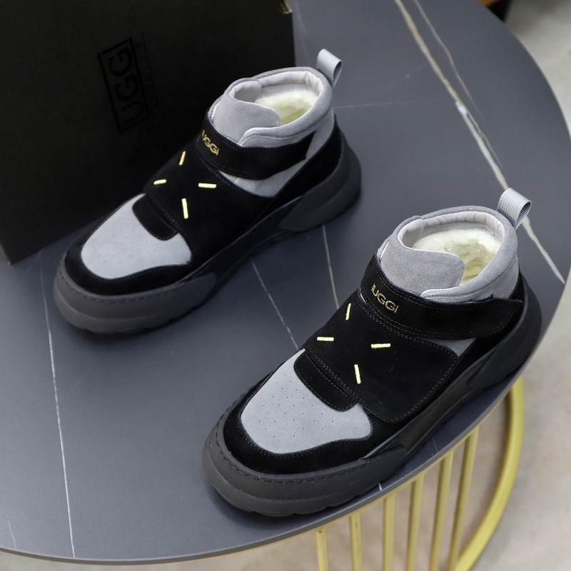 UGG High-Top Strap Sneakers - Black & Grey