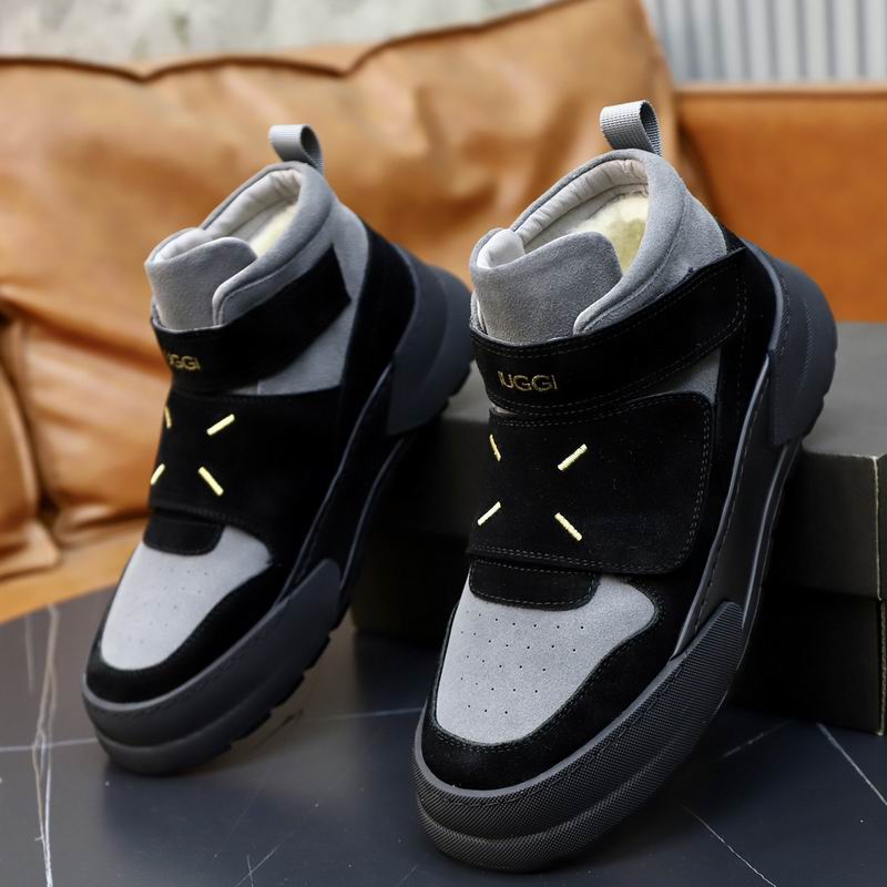 UGG High-Top Strap Sneakers - Black & Grey