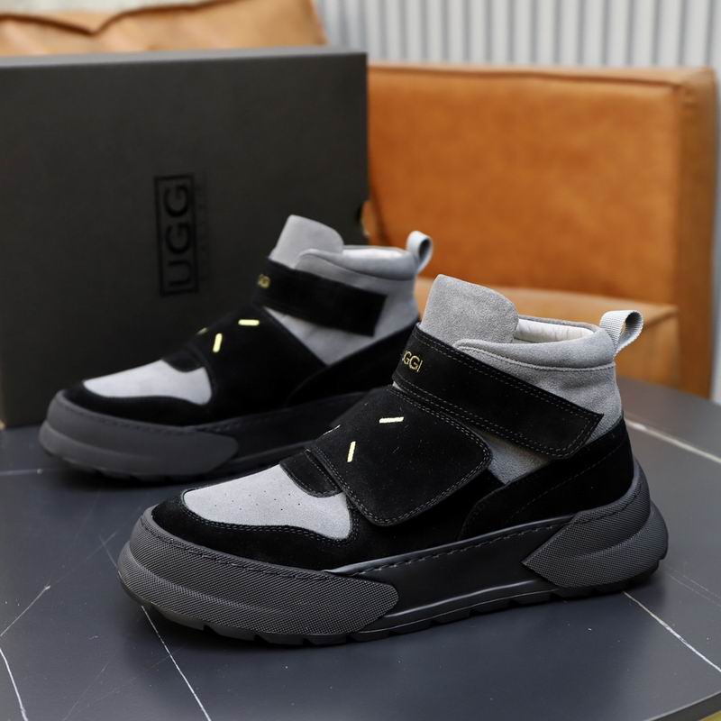 UGG High-Top Strap Sneakers - Black & Grey