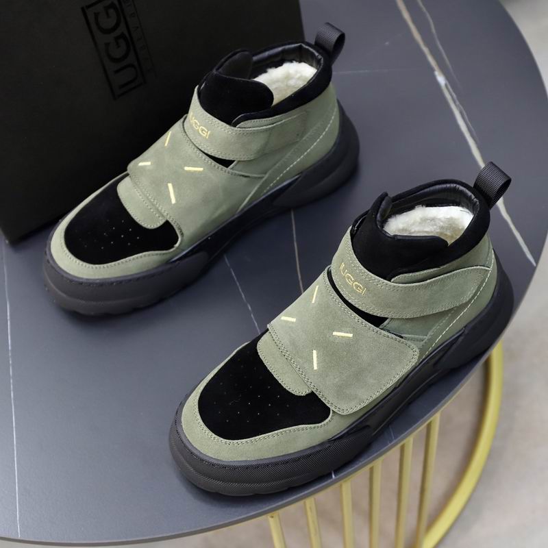 UGG High-Top Strap Sneakers - Sage Green & Black