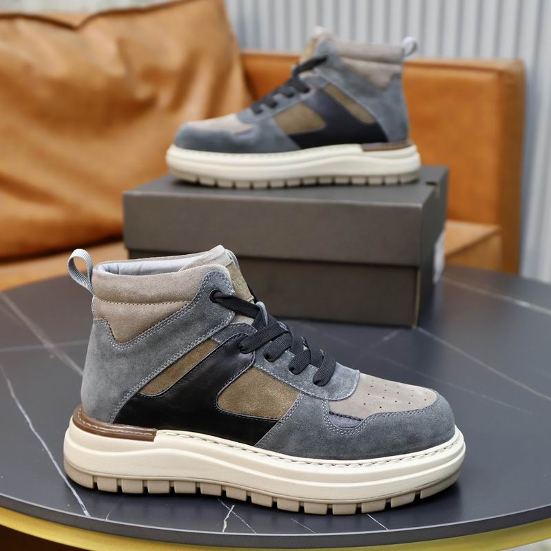 UGG High-Top Lace-Up Sneakers - Grey, Black & Taupe