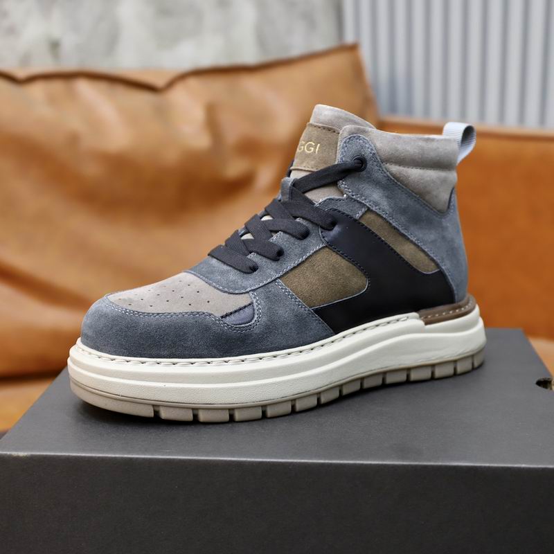 UGG High-Top Lace-Up Sneakers - Grey, Black & Taupe