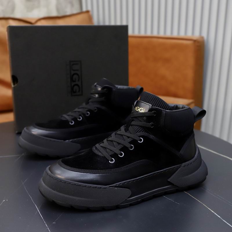 UGG High-Top Lace-Up Sneakers - Black