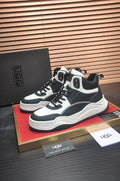 UGG High-Top Lace-Up Sneakers - Black & White