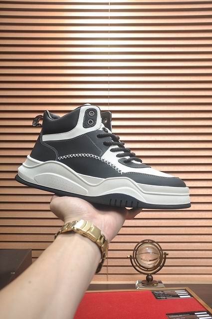 UGG High-Top Lace-Up Sneakers - Black & White