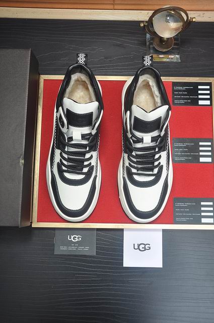 UGG High-Top Lace-Up Sneakers - Black & White