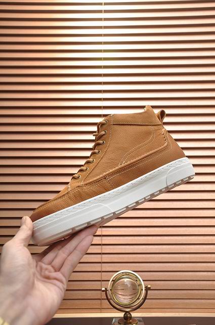 UGG High-Top Lace-Up Sneakers - Tan & White