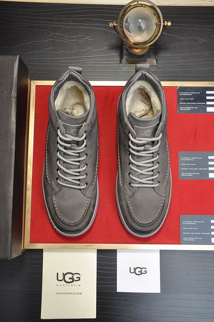 UGG High-Top Lace-Up Sneakers - Gray