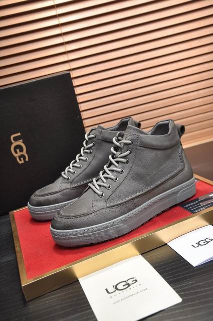 UGG High-Top Lace-Up Sneakers - Gray