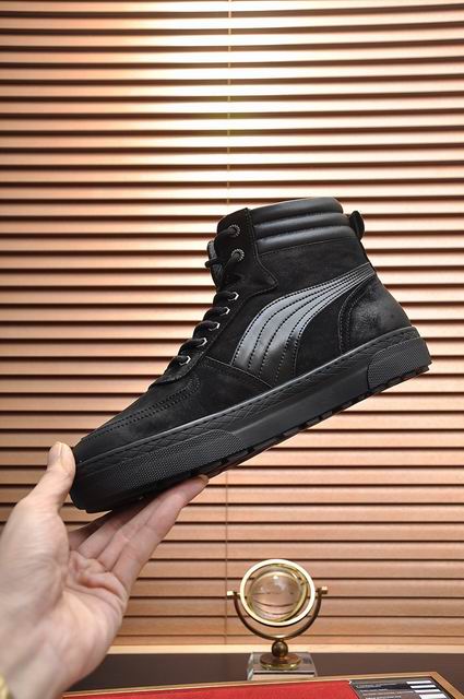 UGG High-Top Lace-Up Sneakers - Black Stitched Panels