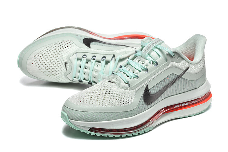 Nike Pegasus Premium Sneakers - Mint Grey, Black & Red